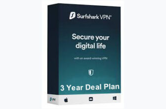 surfshark VPN 3 year deal plan box